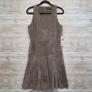 Ivanka Trump tan suede feel dress